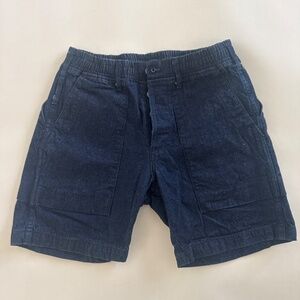 Rogue Territory Neppy Denim Fatigue Shorts – Dark Indigo – 31W